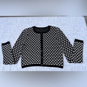 Karen Millen‎ Geometric Black and White Cardigan